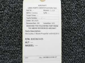 McCauley 3-Blade Propeller P/N B3D36C435 — photo 3 of 16