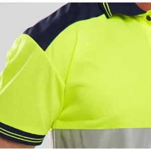 Beeswift CPKSTTENSY Hi-Vis Two Tone YELLOW/NAVY Polo Shirt — photo 4 of 4