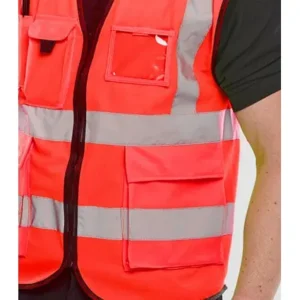Beeswift WCENGEXECRE Executive Hi-Vis Waistcoat Red — photo 3 of 4