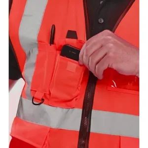 Beeswift WCENGEXECRE Executive Hi-Vis Waistcoat Red — photo 4 of 4