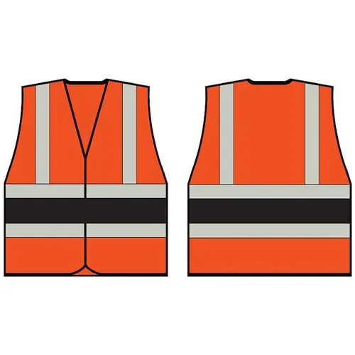 Beeswift HVVA2BL Orange Wceng Vest With Black Band