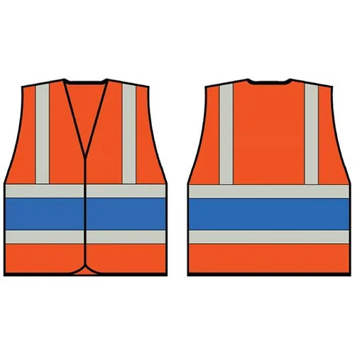 Beeswift HVVA2RB Orange Waistcost Vest With Royal Band