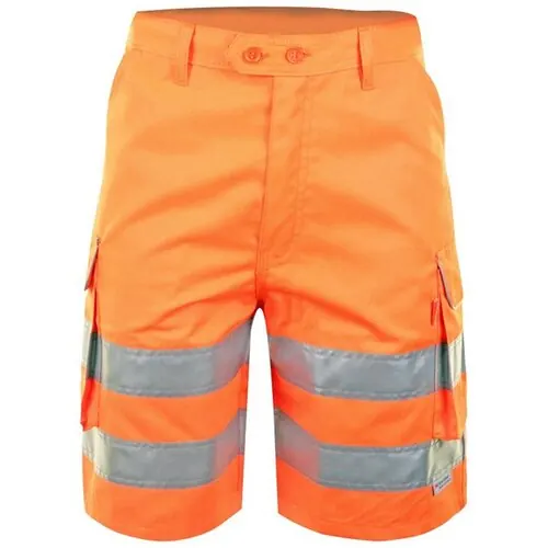 Beeswift RSS Rail Spec Orange Hiviz Shorts