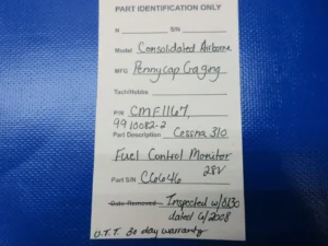 Cessna 310 / 310R Fuel Control Monitor — photo 2 of 10
